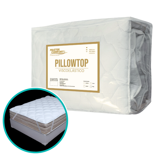 Pillow Top Colchão Viscoelástico Gel Nasa Solteiro 88x188cm  Viscogel
