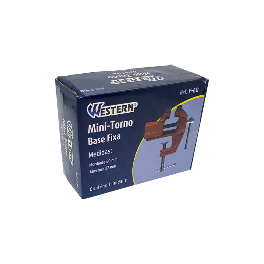 Mini Torno Morsa De Bancada De Aço Com Base Fixa 60mm