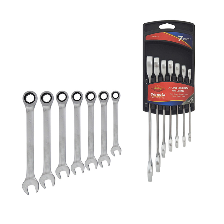 Chave Combinada Catacra 7 Peças - 3226070