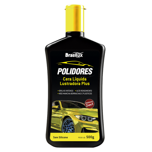 Cera Liquida Lustradora Plus Brilho Automotiva 500g