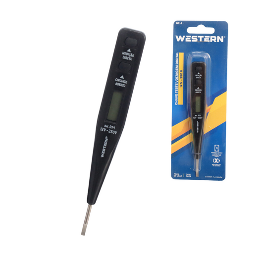 Chave Caneta Teste De Voltagem E Corrente Digital 12v À 220v