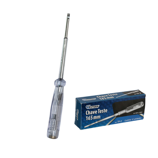 Chave Fenda Teste Thompson 165mm 500v 12 Peças Aço Carbono