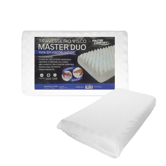 Travesseiro Nasa Viscoelástico Duo 50x70cm Master Comfort