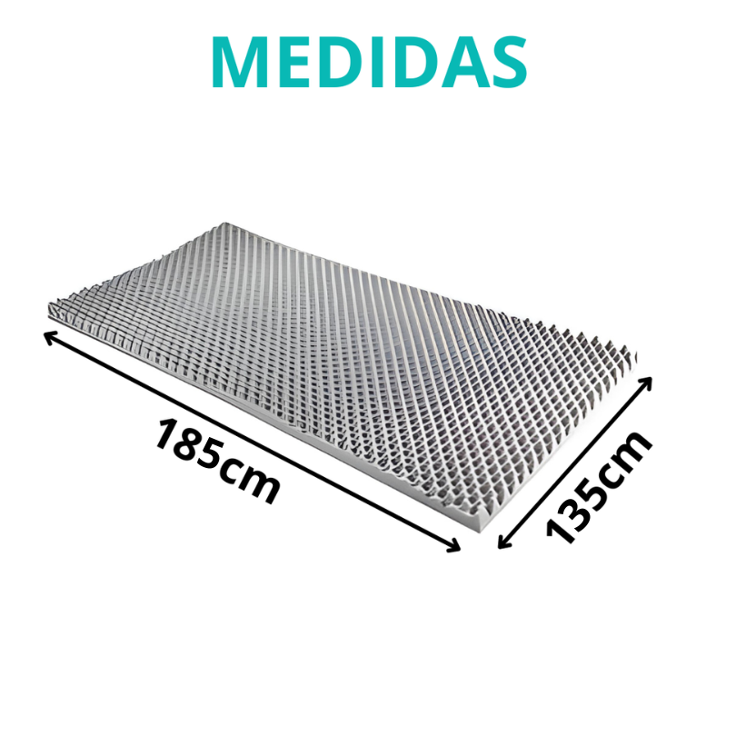 Pillow Top Massageador Colchonete Casca De Ovo Casal D28