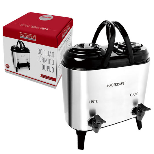 Botijão Galão Garrafa Térmico Duplo Leite Inox Camping 12 L