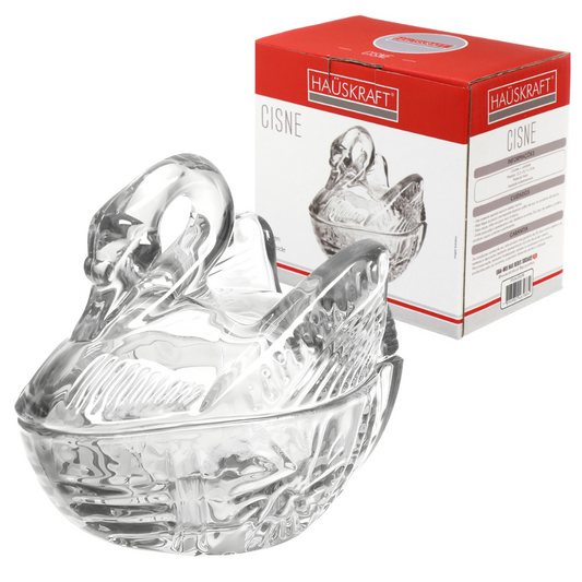 Bomboniere Cisne De Vidro Baleiro Pote Potiche Bala Bombom