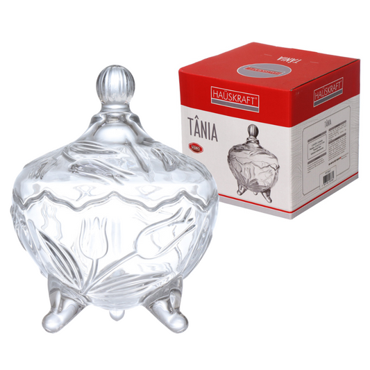 Bomboniere Tania De Vidro Baleiro Pote Potiche Bala Bombom