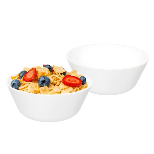 Tigela Bowl De Vidro Redonda Sobremesa Branco Opaline 250ml