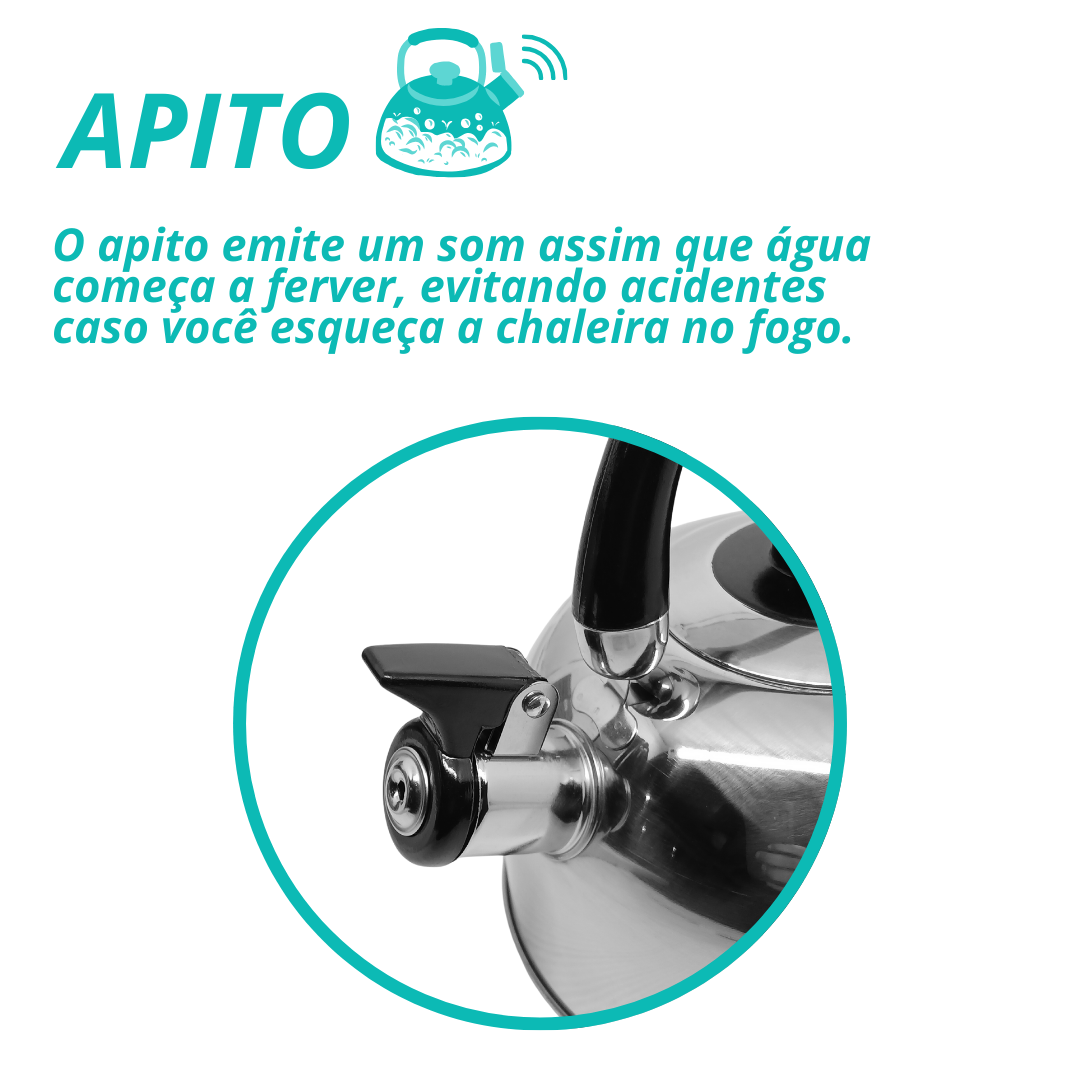 Chaleira Com Alça Movel 2L - BD1418