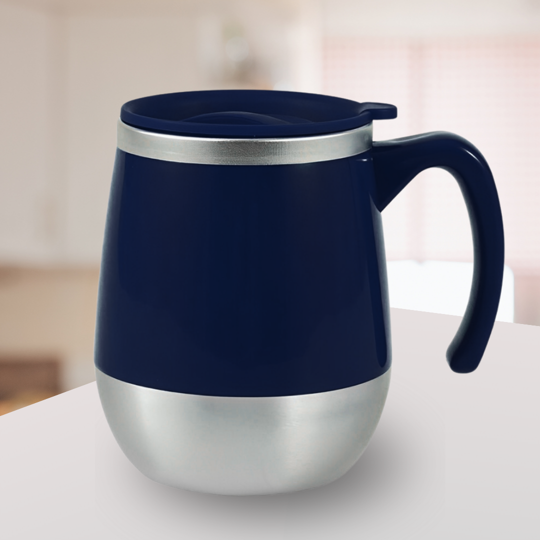 Caneca Copo Térmico Café Bebidas Com Tampa De Aço Inox 500ml