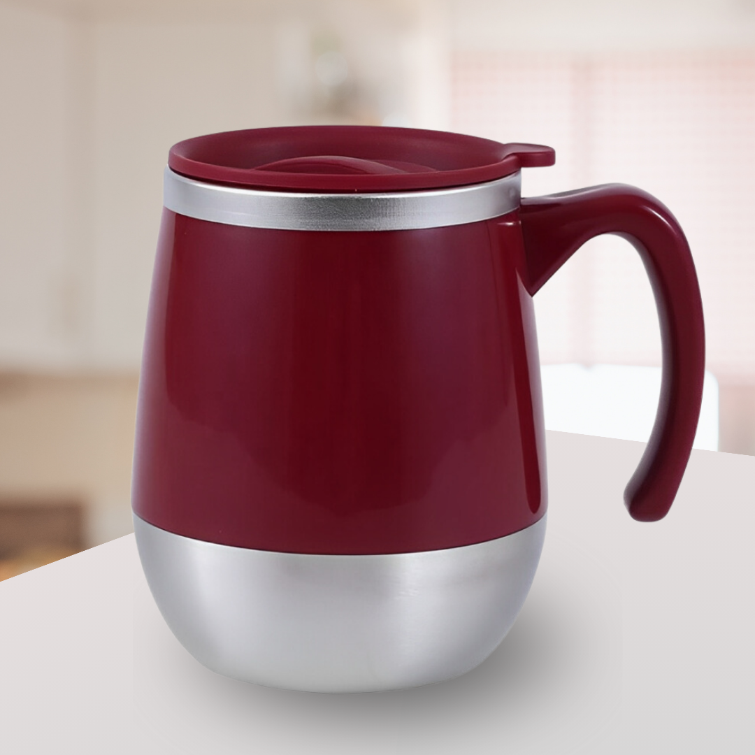 Caneca Copo Térmico Café Bebidas Com Tampa De Aço Inox 500ml