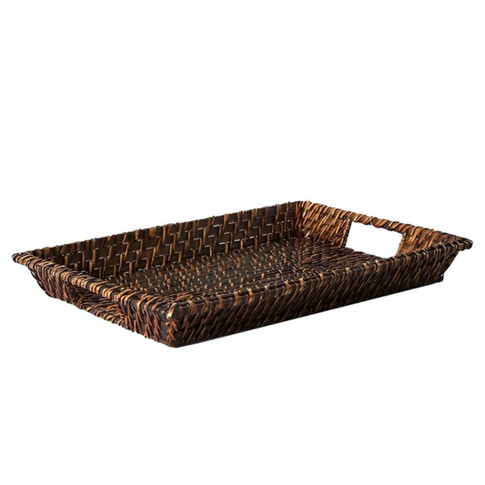 Bandeja Retangular 41 X 27 Rattan Bambu Artesanal Rustico