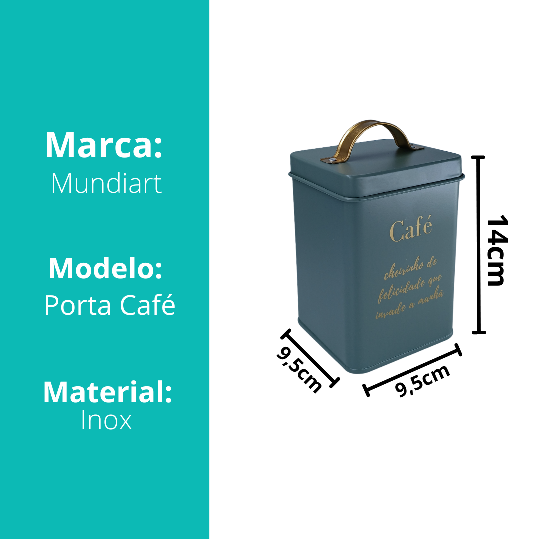 Pote Porta De Mantimentos Alto Padrão Café Coffee Açúcar