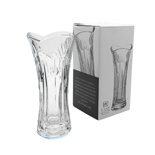 Vasos De Vidro Grosso Plantas Flor Lapidado Alto Relevo Mesa Festas Decoração