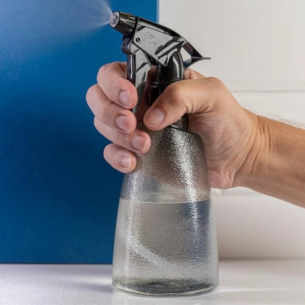 Pulverizador Borrifador Manual Frasco Plástico Preto 500ml
