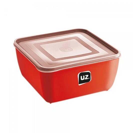 Pote Multiuso Organizador Alimento Quadrado 5l Uz Vermelho