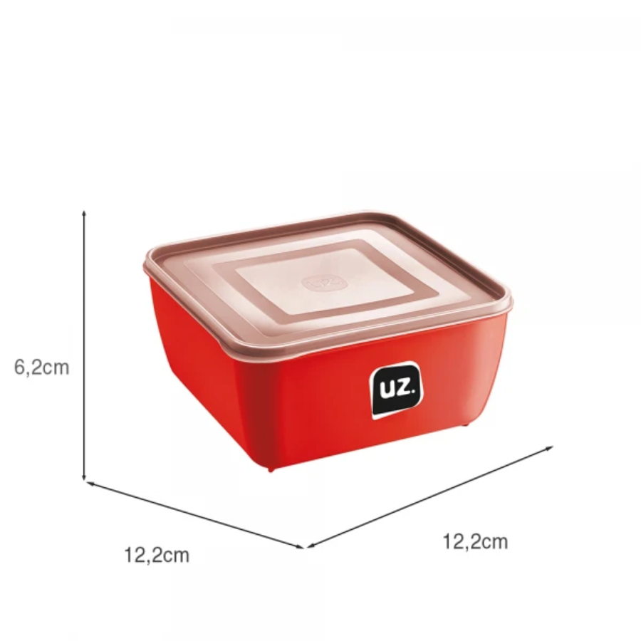 Multiuso Quadrado 0.5L Vermelho - UZ297-VM