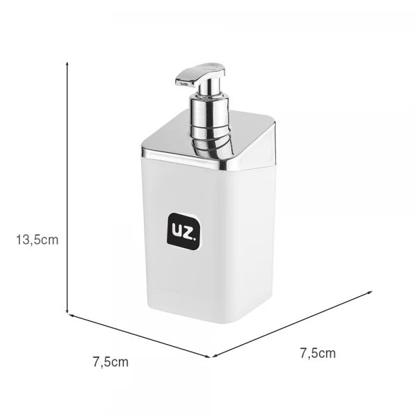 Porta Sabonete Liquido Dispenser Saboneteira Plástico Branco