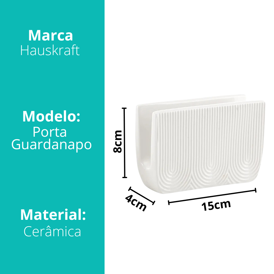 Porta Guardanapo Oasis 12cm - PCLN229 - ETILUX