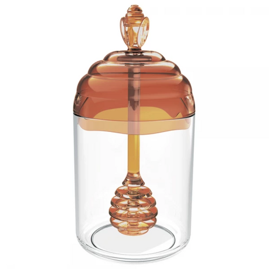 Pote Mel Meleira 350ml Decorativa Colmeia Tampa Com Pegador