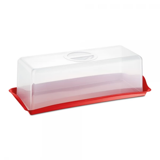 Porta Pão de Plástico Vermelho - UZ187-VM