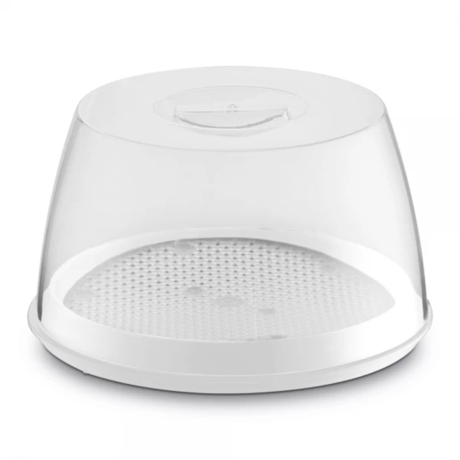 Queijeira Com Tampa Porta Queijos Acrílico Branco Uz