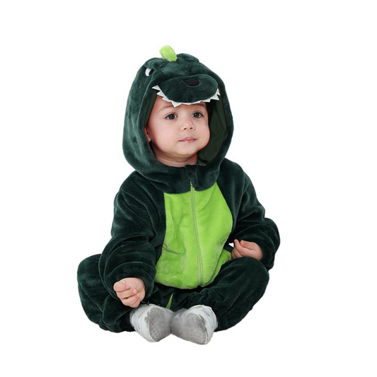 Macacão Pijama Menino De Dinossauro Dino Com Capuz 6 Anos