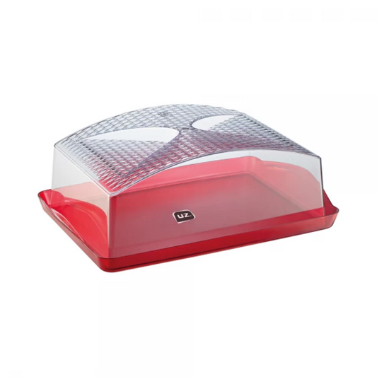 Boleira Retangular de Plástico Vermelho - UZ661
