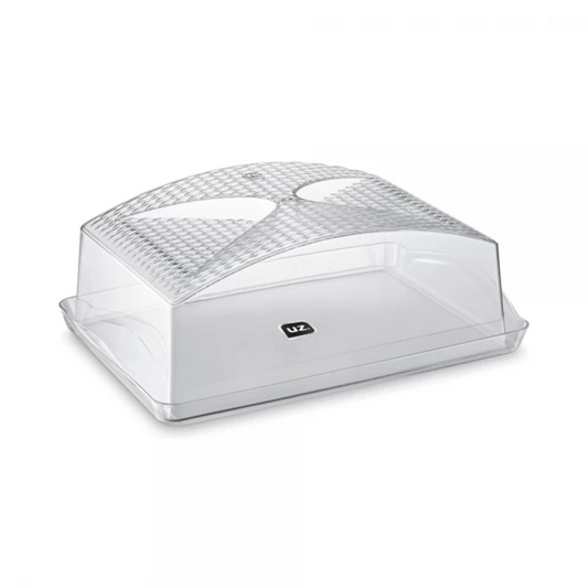 Boleira Retangular de Plástico Branco - UZ661-BR