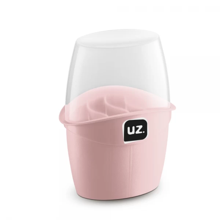 Organizador Porta Talher Tampa 4 Divisória Interna Rosa