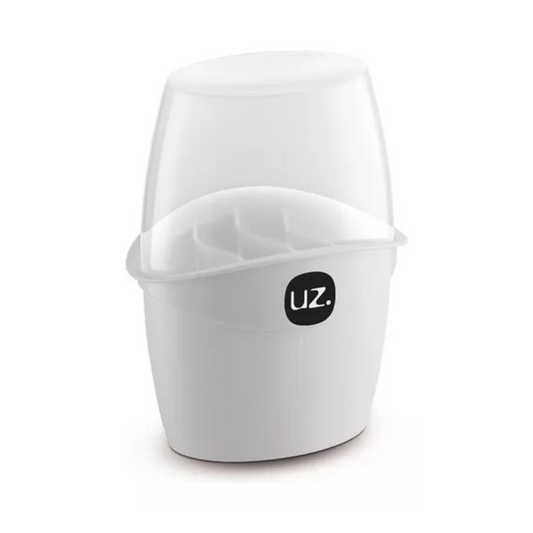Organizador Porta Talheres Com Tampa E 4 Divisórias Branco