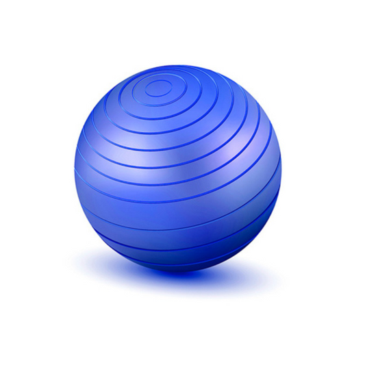 Bola Inflável Suíça De Pilates Exercício Yoga Azul 55cm