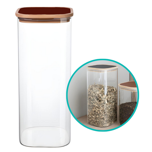 Pote Hermetico Quadrado Tampa Vermelha 1,8L - V1073.U01