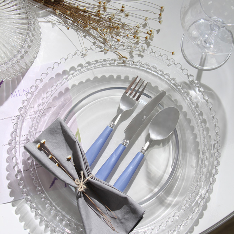 Prato Sousplat Perola De Cristal Decoração Bolo Luxo 32cm
