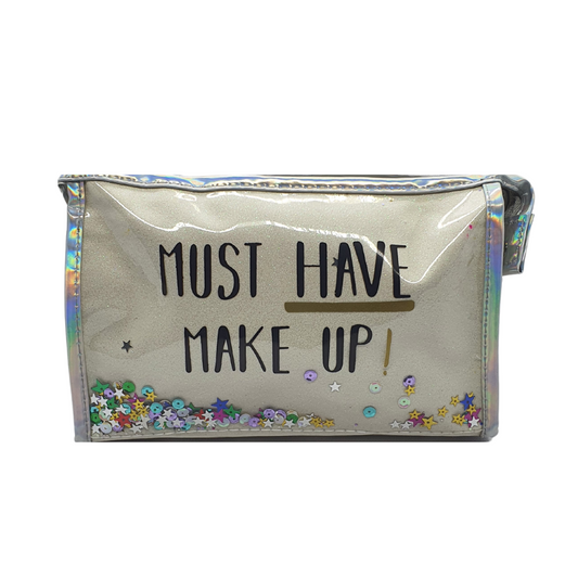Necessaire Glitter Maquiagem Viagem Trabalho Mala Feminino
