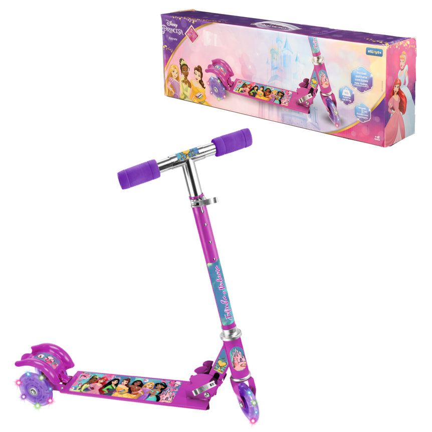 Patinete Infantil Led Menina Menino Radical 3 Rodas Alumínio Princesa