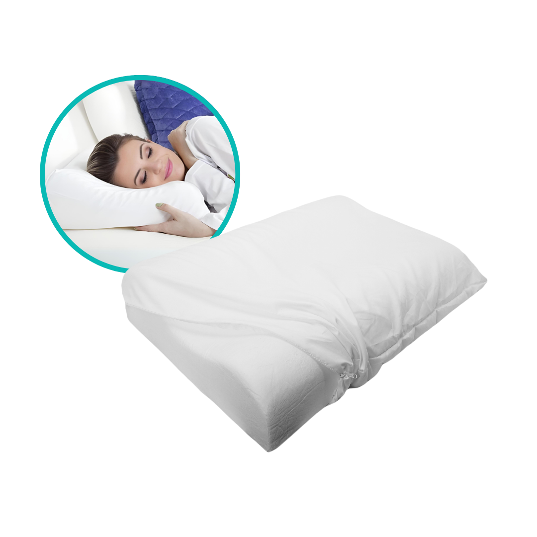 Travesseiro Ortopédico Cervical Viscoelástico Latex Anatômico Antialérgico 50x70cm