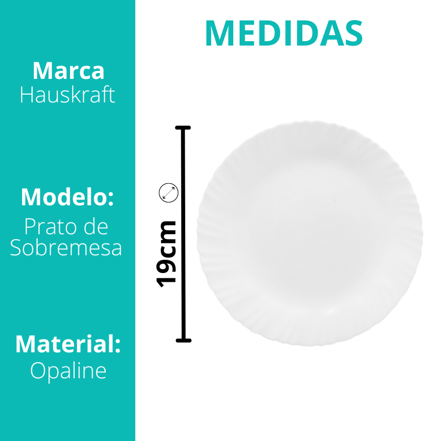 Prato Mesa Versus BR 19.5cm - OPAL402/BR