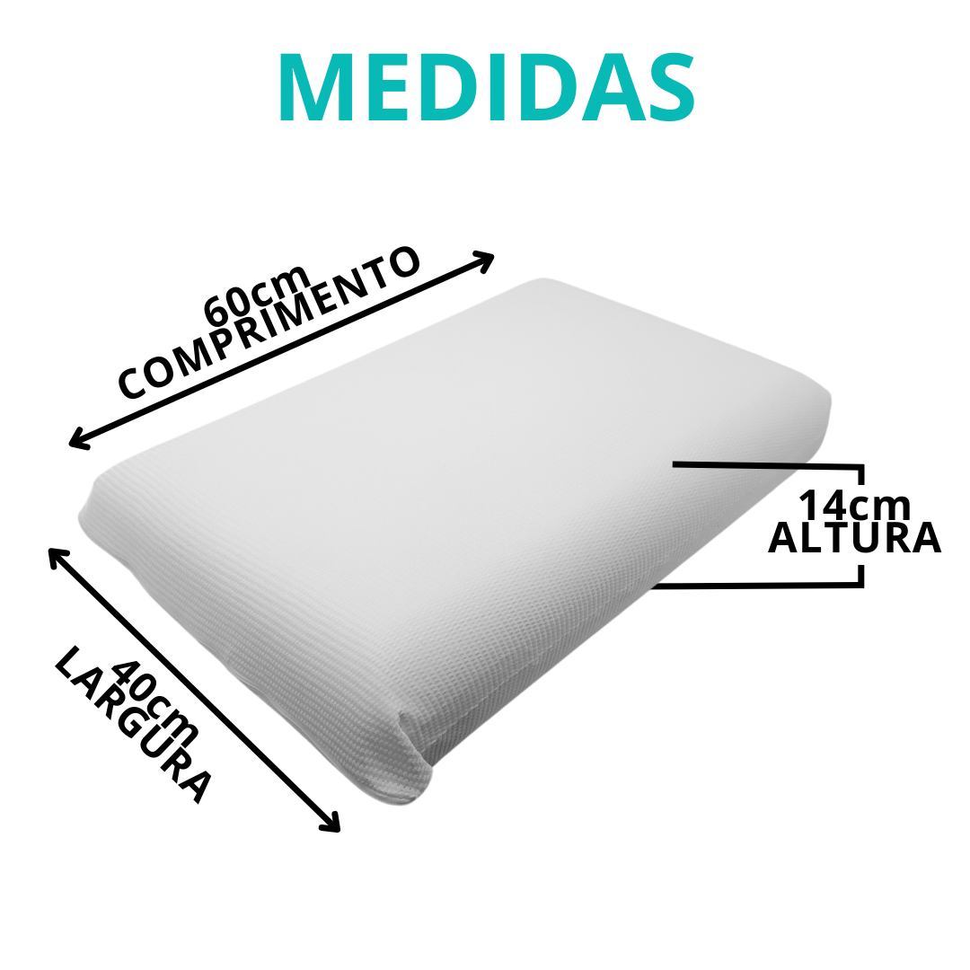 Travesseiro De Látex Touch Macio Alto Lavável Antialérgico Com Fronha 50x70cm