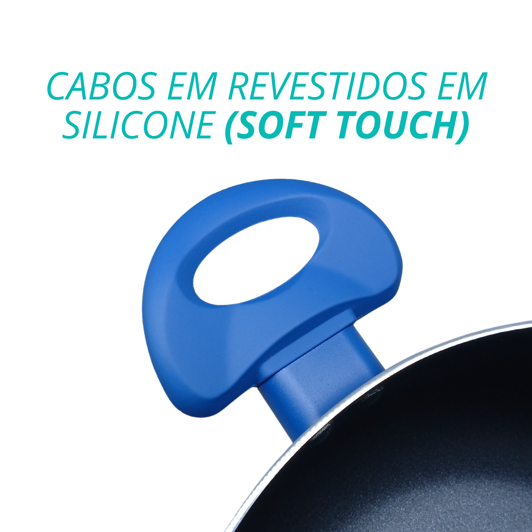Caçarola Ceramico Yafo 24cm Azul - A10005.C02
