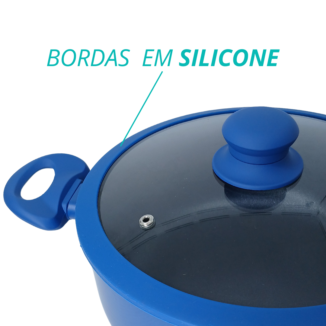 Caçarola Ceramico Yafo 24cm Azul - A10005.C02