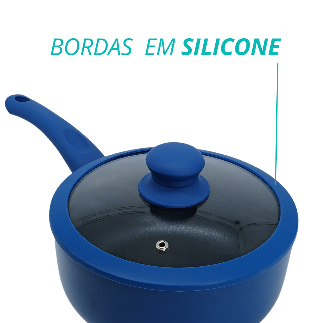 Panela Ceramico Yafo 18cm Azul - A10005.C02