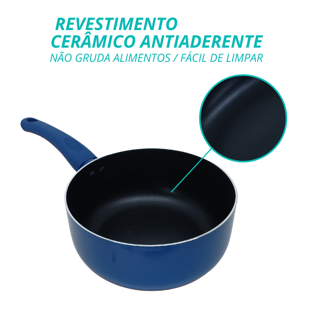 Panela Ceramico Yafo 20cm Azul - A10005.C02