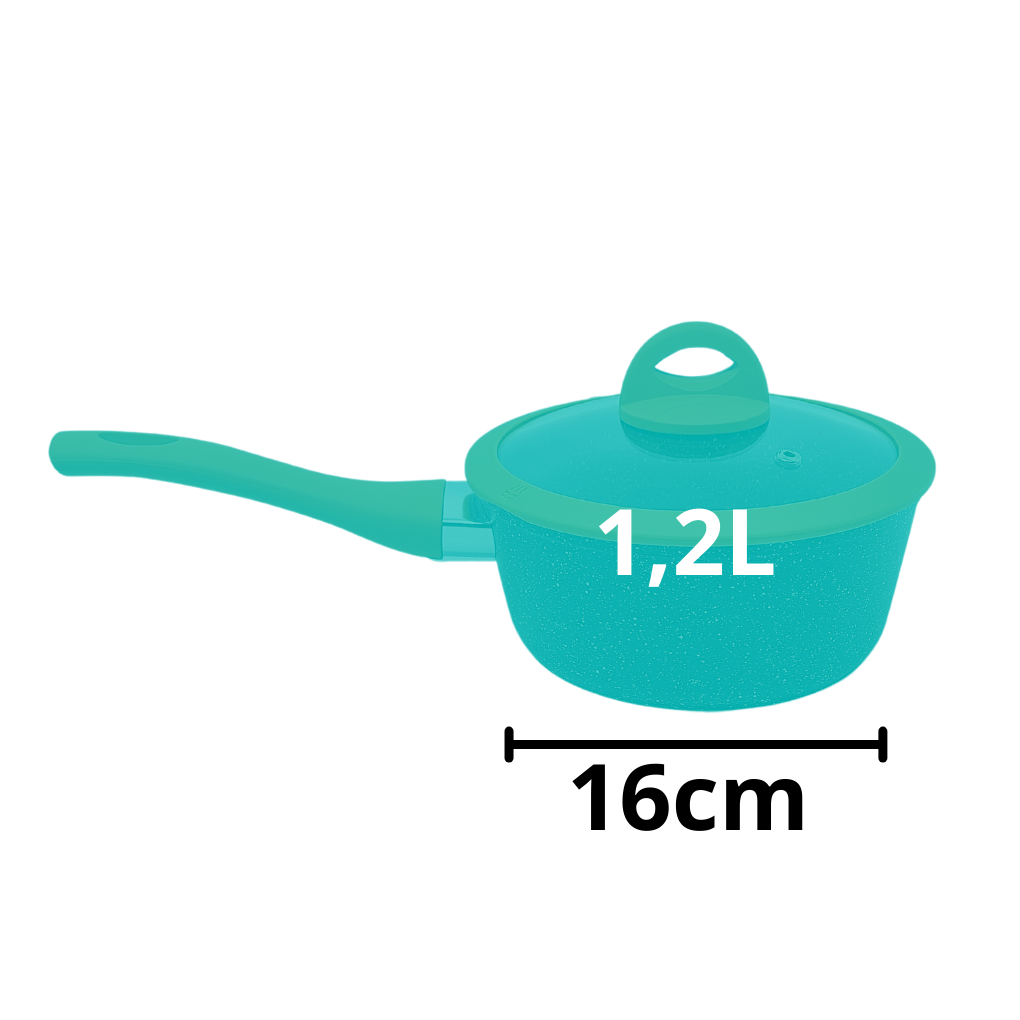 Panela 16cm Indução Preto - AL162