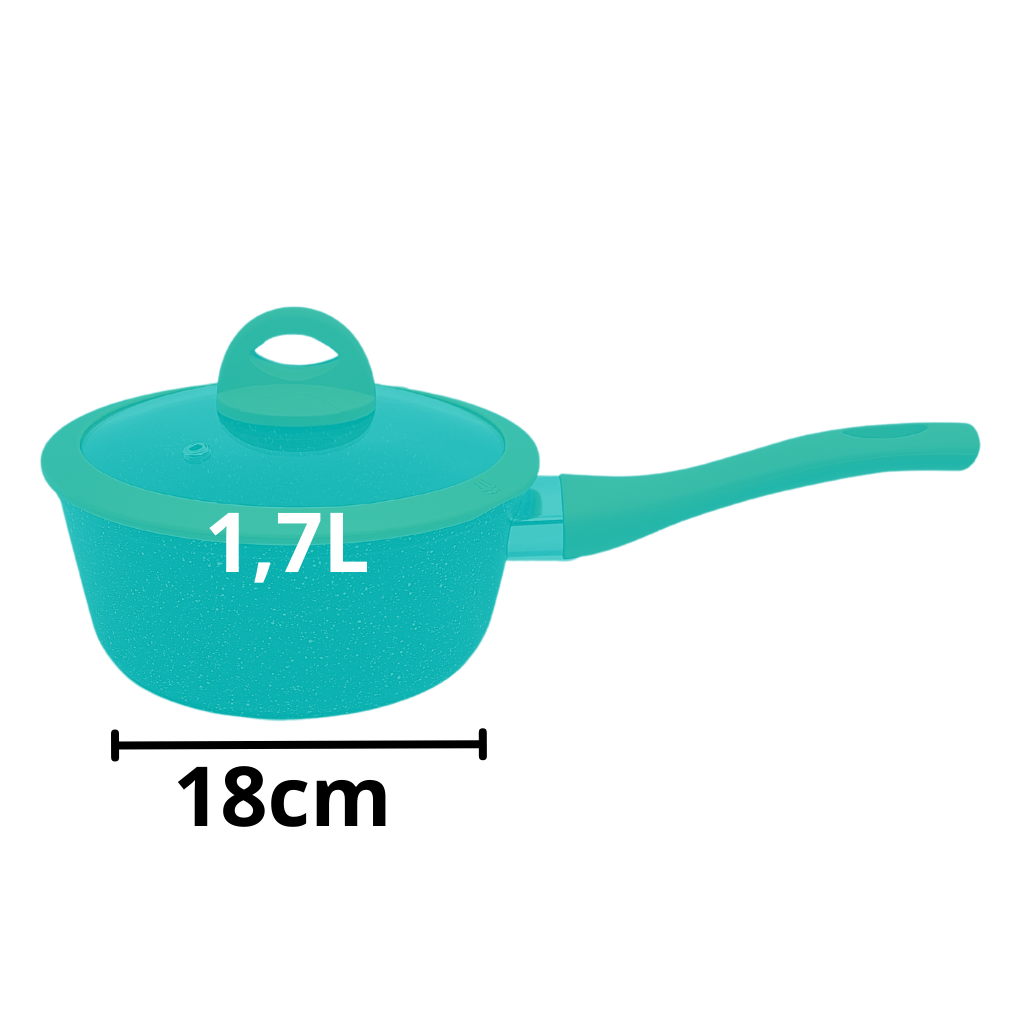 Panela 18cm Indução Preto - AL162