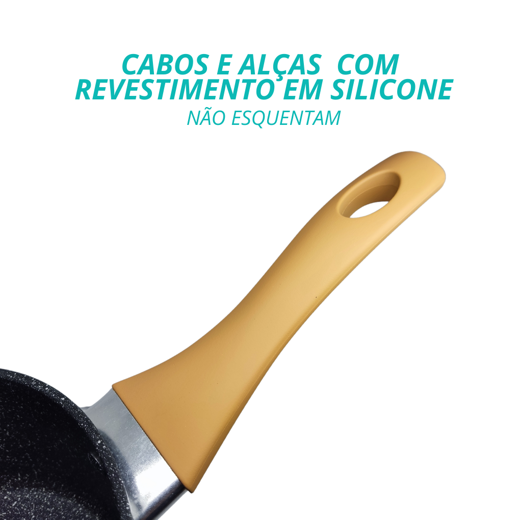 Panela 18cm Indução Preto - AL162
