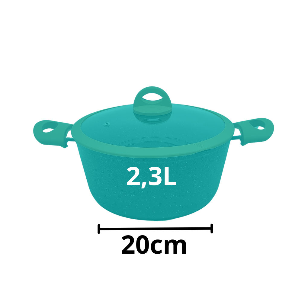 Caçarola 20cm Indução Preto - AL162