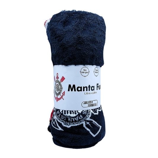 Manta Vai Corinthians 1,50mx2,00m Jolitex - 28.0525002.03475