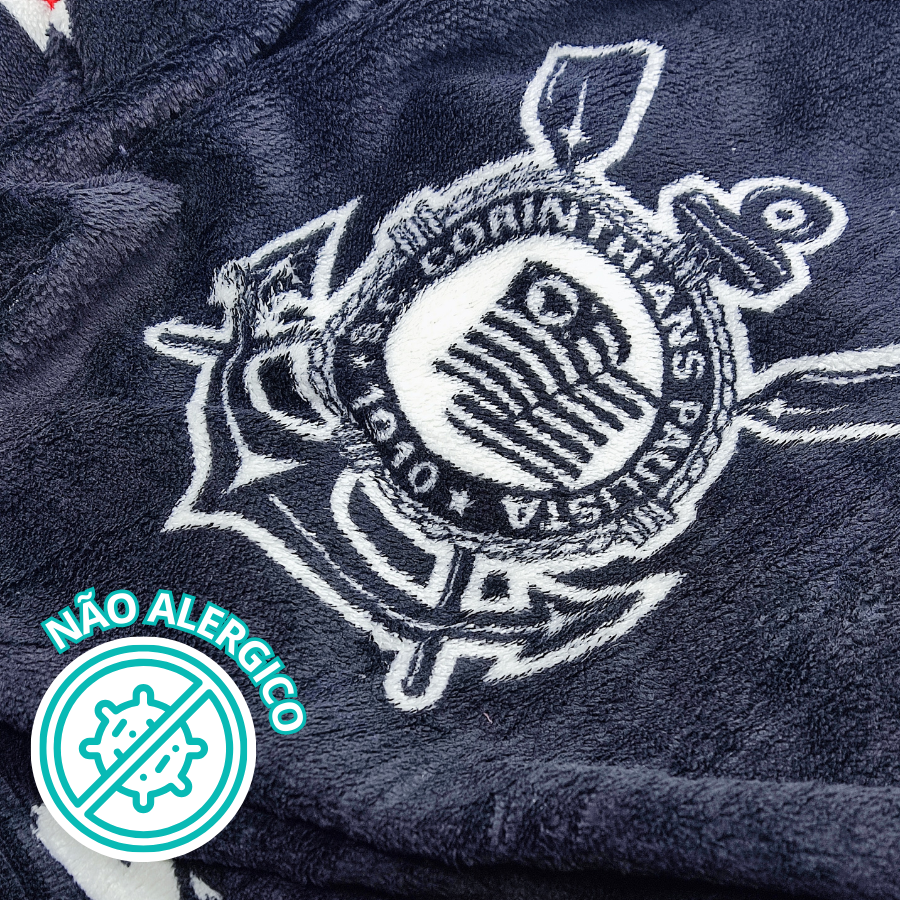Manta Vai Corinthians 1,50mx2,00m Jolitex - 28.0525002.03475