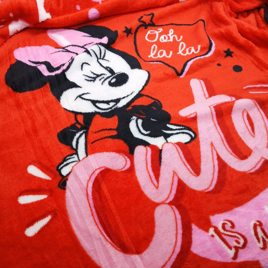 Manta Infantil E Juvenil Minnie Mouse Solteiro Anti Alérgico